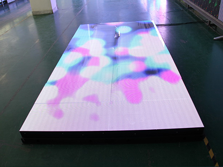 Welcomed light up weight led hd video dance floor panels for disco