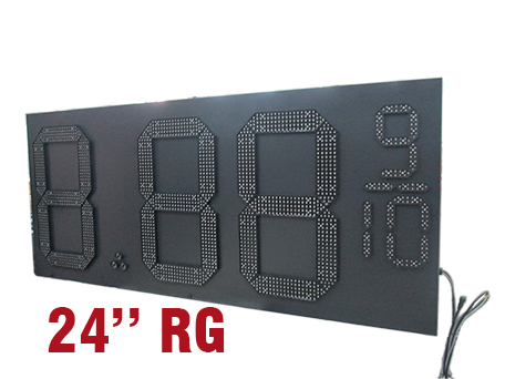 24inch RG 8889/10 Outdoor led Gas Oil Price sign board Factory