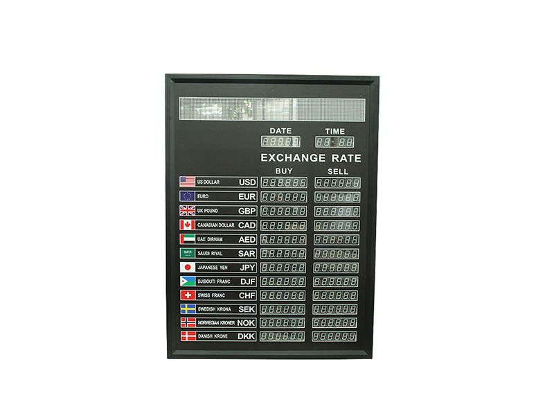 Bank Currency Exchange Rate LED Board for Led Dispaly Panel