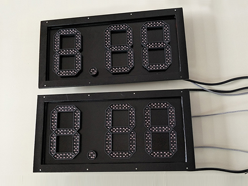 red color 8.88 digital numbers 7 segment led gas price board