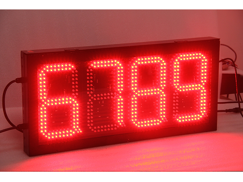 led gas station price board 10'' red color HD display