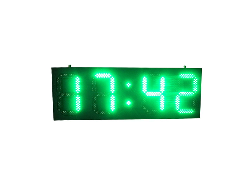 Outdoor green color p12 digital number led display board