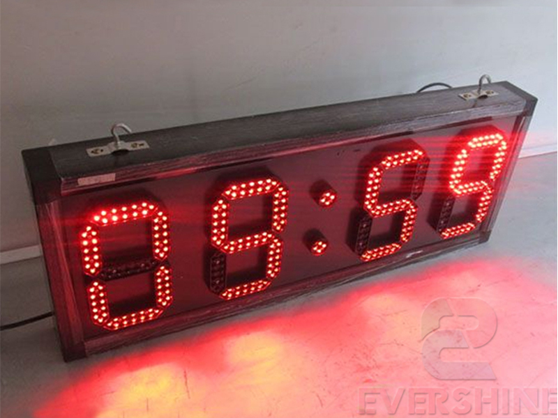 led digital screens led time display board 8'' red billboard