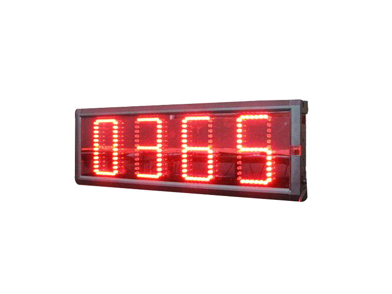 Programmable Clock LED Sign/Signs 6 Inch Red Display