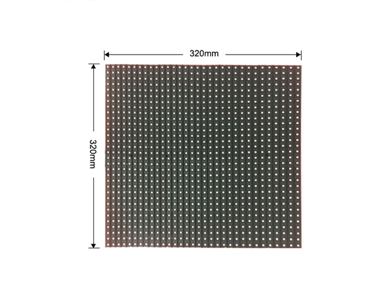 P10 Outdoor led full color panel 320x320mm front maintenance